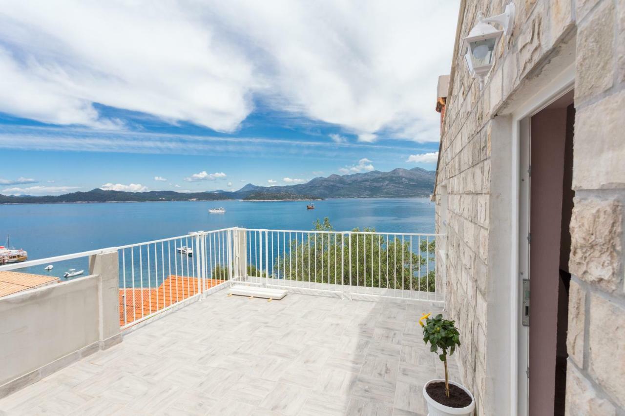 New Apartment With Terrace And Sea View Lopud المظهر الخارجي الصورة